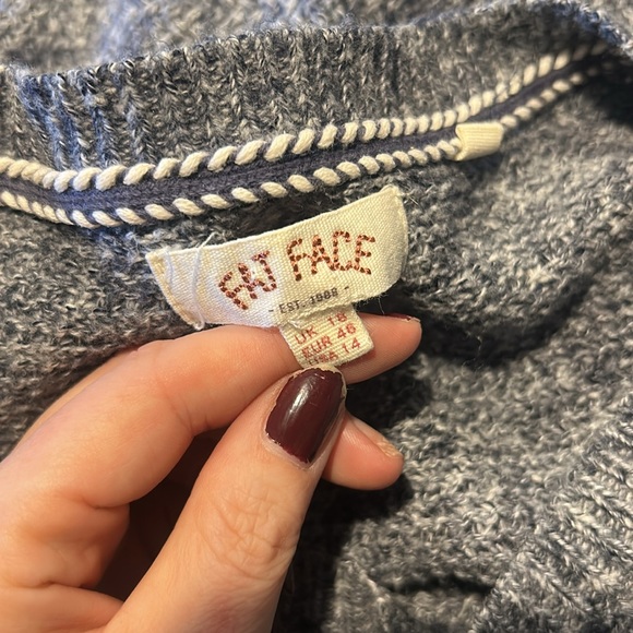 cozy fatface cotton blend knit sweater classic winter cabbncore winter - Picture 4 of 5